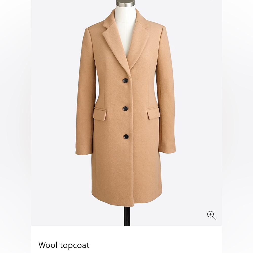 J. Crew Factory Wool Blend Top Coat